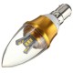 E27/E14/E12/B22/B15 3W LED Warm White/White 15SMD 2835 Golden Candle Light Bulb Lamp 85-265V