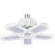 E27/E26 LED Bulb Super Bright Foldable Garage Light Fan Blade Ceiling Lamp 100W