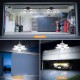 E27/E26 LED Bulb Super Bright Foldable Garage Light Fan Blade Ceiling Lamp 100W