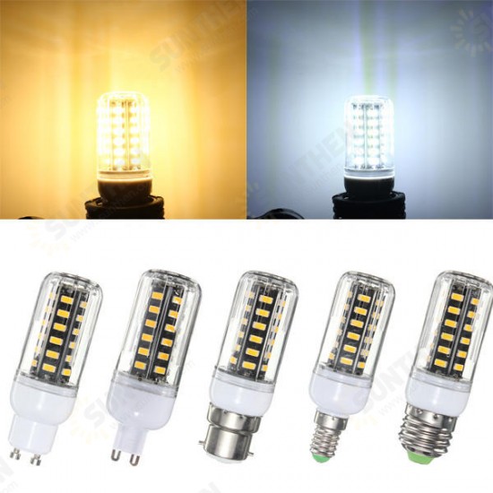 G9 E14 B22 GU10 E27 LED 5W 42 SMD 5733 LED White Warm White Cover Corn LED Bulb Light AC 220V