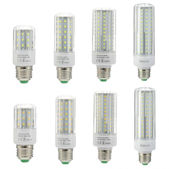 HL-CB 02 E27 E14 5W 10W 15W 20W SMD2835 No Strobe LED Corn Light Bulb AC85-265V