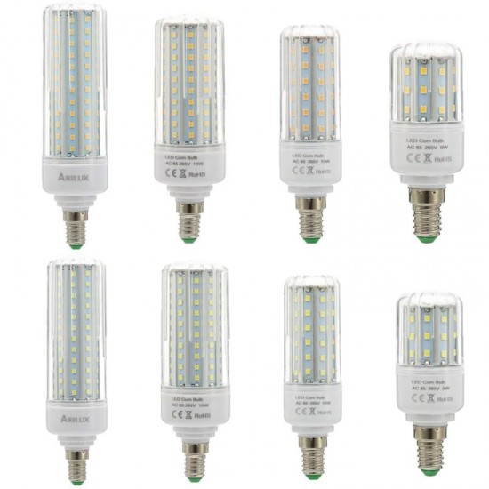 HL-CB 02 E27 E14 5W 10W 15W 20W SMD2835 No Strobe LED Corn Light Bulb AC85-265V