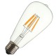 Dimmable E27 ST64 6W COB Filament Edison Vintage LED Light Bulb AC110V-120V