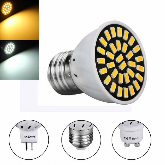 MR16 E27 GU10 LED Light Bulbs 5733 SMD 18 320LM Pure White Warm White Spot Lightt AC220V 3W