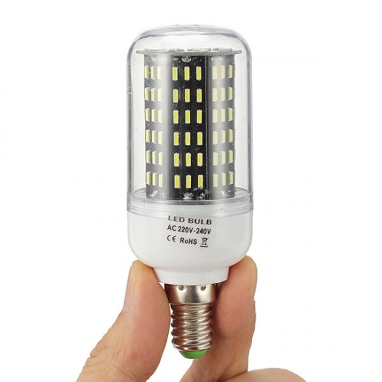 E27 E14 B22 7W 12W LED SMD 4014 1000Lm Pure White Warm White Cover Corn Light Bulb AC110V AC220V