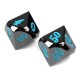 7Pcs Zinc Alloy Polyhedral Dices Multi-sided Dices Set With Bag