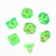 7Pcs/Set Polyhedral Dices for DND Dungeons & Dragons D20 D12 D10 D8 D6 D4 Desktop Games Dice + Black Velvet Pouch