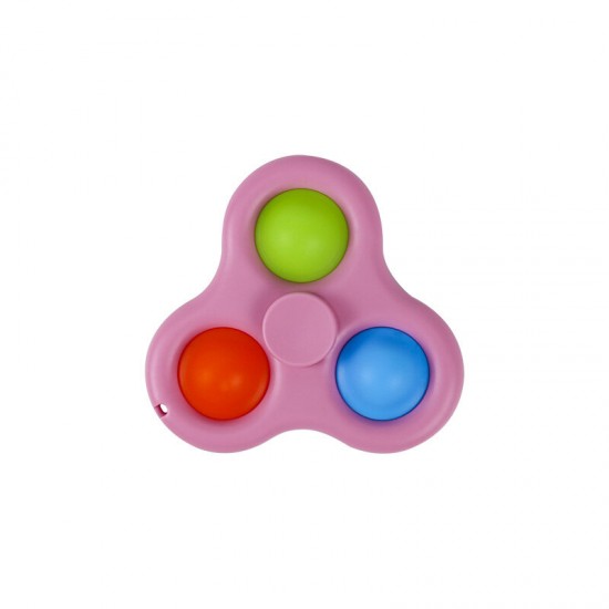 Adult Hand Spinner Anti-Anxiety Autism Stress Relief Gadget Key Chain Push Pop Bubble EDC Fidget