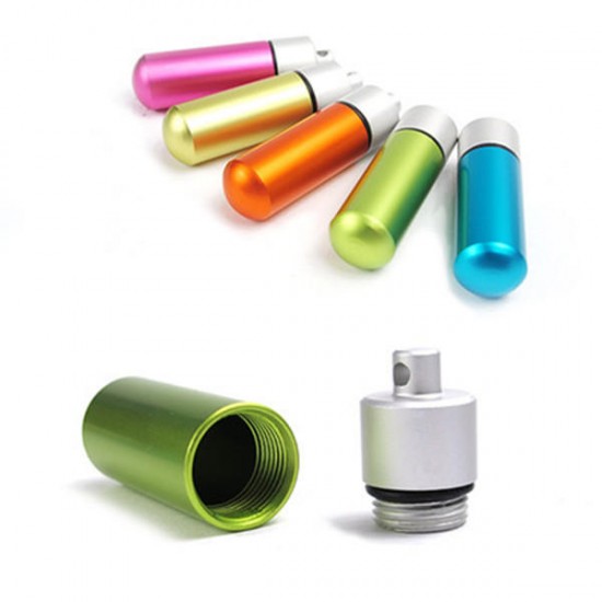 Aluminum Bottle Waterproof Tank Life-saving Equipment Keychain EDC Tool