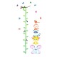 Animals Height Chart Non-toxic Removable Wall Stickers Kids Nursery Elephant Leopard Sticker Decor