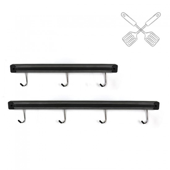 Cross-border dedicated kitchen wall hanging magnetic hooks holder strong kitchen chopper storage rack magnetic strip kitchen tools