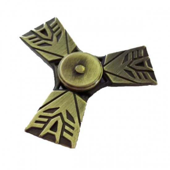 Hand Spinner Bronze 3-Pin Fidget Spinner Finger Focus Reduce Stress Gadget