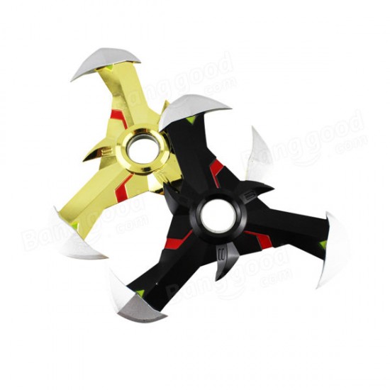 Triangle Black Gold EDC Fidget Hand Spinner Gadget Tri Spinner Finger Reduce Stress Gadget