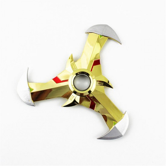 Triangle Black Gold EDC Fidget Hand Spinner Gadget Tri Spinner Finger Reduce Stress Gadget