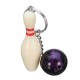 EDC Gadgets Keychain Mini Bowling Pin and Ball Keychain Key Ring Keyfob