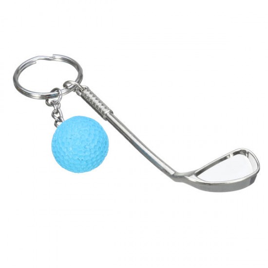 EDC Gadgets Mini Golf Racket and Ball Key Ring Chain Keyfob Keychain