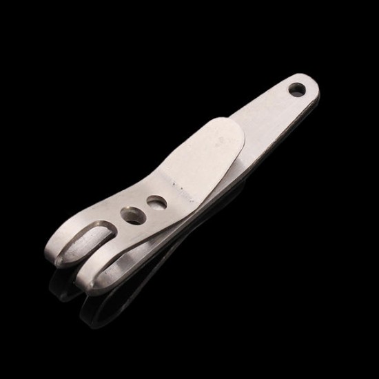 EDC Tool Mini Clip Flashlight Clip Money Cash Holder Key Chain Clip