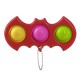 Mini Bat Sensory Fidget Relaxation Stress Relief Anti-Anxiety Autism Hand EDC Gadget for Kids Teen Adult Push Pop Bubble Keychain