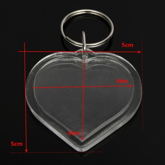 Photos Pictures Blank Key Ring Duplex Keychain