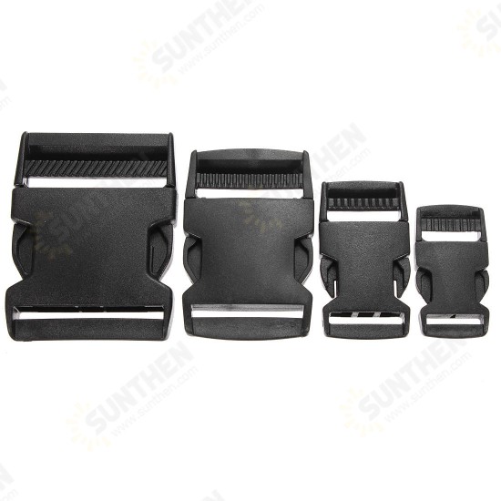 Plastic Webbing Strap Side Release Buckle Black