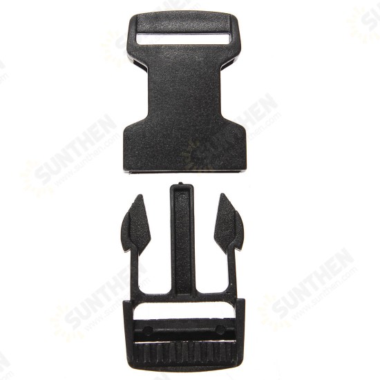 Plastic Webbing Strap Side Release Buckle Black