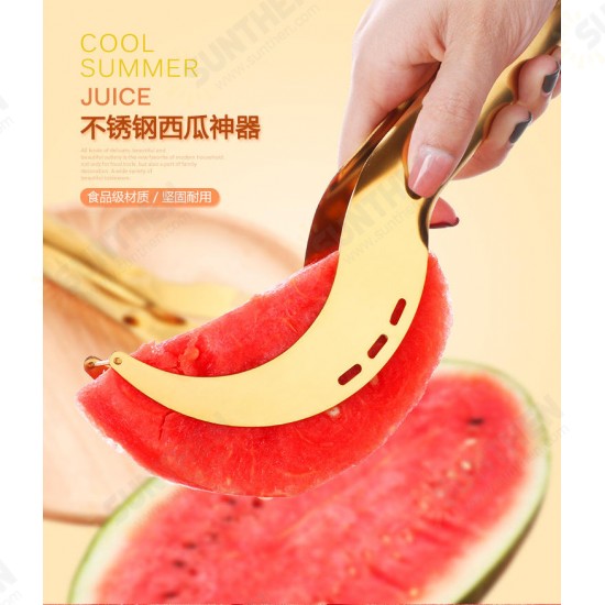 [Shaking sound explosion models] stainless steel watermelon cutting artifact high-grade splitter European and American wind watermelon clip Cutter