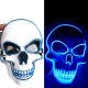 Halloween Skeleton Mask LED Scary EL-Wire Mask Light Up Festival Cosplay Costume Supplies Party Mask