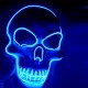 Halloween Skeleton Mask LED Scary EL-Wire Mask Light Up Festival Cosplay Costume Supplies Party Mask