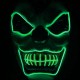 New Clown El Cold Light Glowing LED Fluorescent Mask Halloween Tricky Scary Spoof Horror Glowing Props