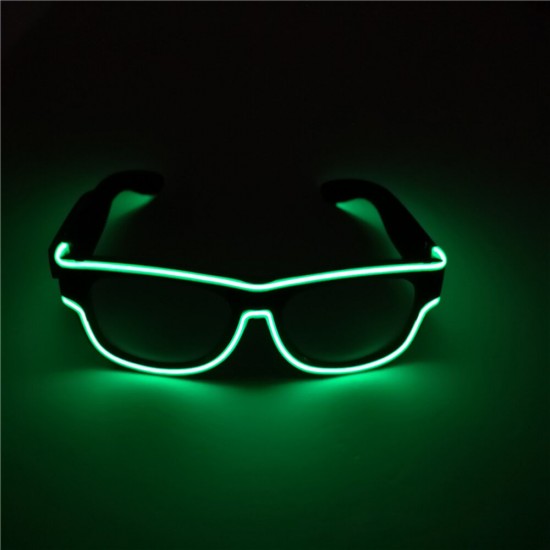 Transparent Lens Glasses Cold Light Luminous LED Luminous Glasses Party Luminous Supplies