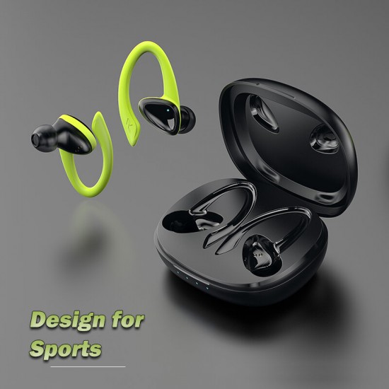 D10 TWS Earhook Sport Earphones Wireless Headsets Stereo Headphones IPX5 Waterproof Sport Bass Earbuds