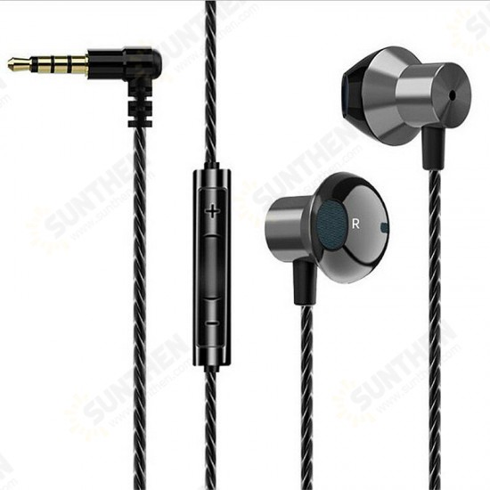 F16 Metal Stereo Bass Earphone Gaming Music Earbuds For Laptop PC