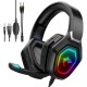 F3 Gaming Headset USB 3.5 Mm RGB LED Light Bass Stereo Wired Headphone With Mic Gamer Headsets for PS4 for PS5 for Xbox Laptop PC