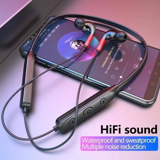 H3000 Wireless Neck Headphones bluetooth 5.0 Reduction Hanging Earphones Earbuds Sport MP3 Stereo HIFI Eadphones Waterproof Noise Headsets