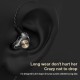 K1 Wired 3.5mm Earphones Transparent In-Ear Earbuds Subwoofer Stereo Bass Earphone Noise Reduction Sport Headset with Microphone