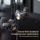 K1 Wired 3.5mm Earphones Transparent In-Ear Earbuds Subwoofer Stereo Bass Earphone Noise Reduction Sport Headset with Microphone