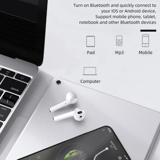 K50 TWS bluetooth 5.0 Earphone Wireless Headphone Stereo Headset Sport Earbuds Handsfree Headset with Charging Box