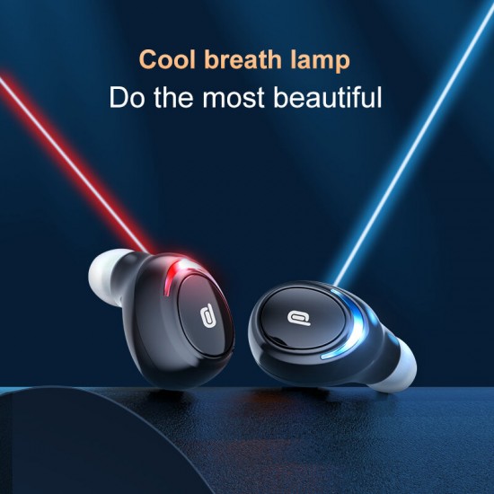 M-U8 TWS Earphone Wireless bluetooth 5.0 Headset Stereo Bass CVC8.0 Noise Reduction Headphones LED Display Smart Touch