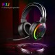 M12 Gaming Headset 7.1 Surround Sound USB 3.5mm Wired RGB Light Gaming Headphones With Microphone For Tablet PC for PS4 Gamer