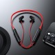 M61 bluetooth 5.1 Neck Hanging Magnetic Headset Wireless 9D Surround Sound Stereo Sports Running Waterproof Magnetic Headphone With Mic