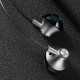 M9 Metal Bass Earphones Comfortable In-Ear Noise Cancelling Earbuds 3.5mm with Microphone Hi-Res Audio Half In-Ear Earphone