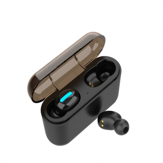 Q32 TWS bluetooth 5.0 Wireless Headphones Single Ear 1500mAh Binaural 2600mAh EDR Portable Lightweight In-ear HIFI Earphone With Charging Box