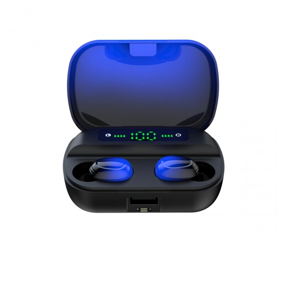 Q82X Gradient Color LED bluetooth 5.0 TWS Wireless bluetooth Sport In ear Headset Earbuds Earphone Headphones