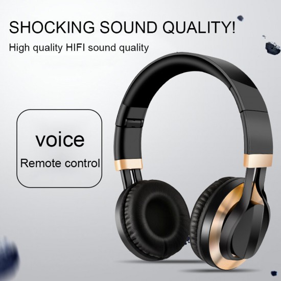 TIN-868 HIFI Bass Stereo Over Ear Gaming Headband Headphone Foldable Headset with microphone