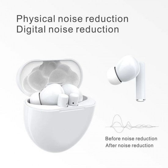 TWS bluetooth V5.1 Headphones HIFI Stereo Low Latency CVC Noise Reduction Wireless Earphones Touch Control In-Ear Earbuds with Mic