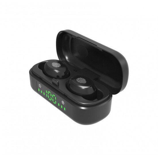 V8 TWS Wireless Earbuds bluetooth 5.0 In Ear Earphone Mini Sports Music HiFi Stereo LED Display Headphones for iPhone