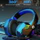 Wired Headphones Gaming Headset HIFI Stereo With Mic for Laptop Desktop Computer Video