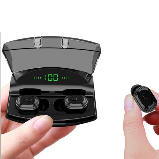 XG20 TWS bluetooth 5.0 Earphone 8D Stereo HiFi Graphene Dynamic 1800mAh Power Bank Dual Noise Cancelling Mic Headphone