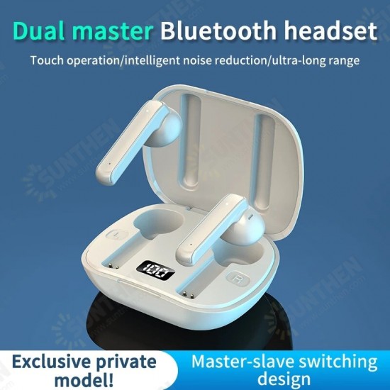 D9 TWS bluetooth Earbuds BT 5.0 Game Touch Control LED Display Wireless Headphone Long Battery Life IPX5 Waterproof HIFI Earphone with Mic