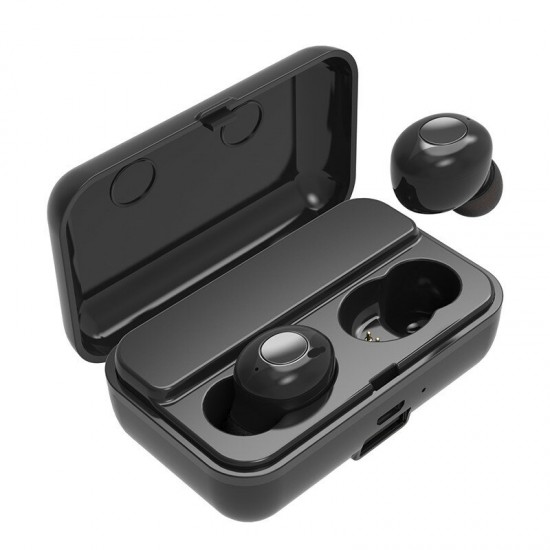 F9 TWS Dual bluetooth 5.0 Wireless Stereo Earphone IPX5 Waterproof Button Touch Auto Pair Gaming Headphone with 2000mAh Power Bank for
